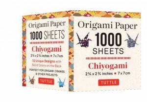 Origami Paper Chiyogami 1,000 sheets 2 3/4 in (7 cm) by Various