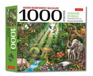 Asian Rainforest Wildlife - 1000 Piece Jigsaw Puzzle by Hue Huynh
