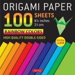 Origami Paper 100 Sheets Rainbow Colors 21cm