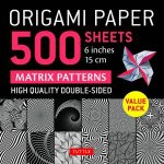 Origami Paper 500 sheets Matrix Patterns 6 15 cm