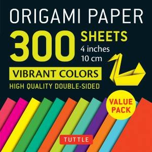 Origami Paper 300 sheets Vibrant Colors 4\