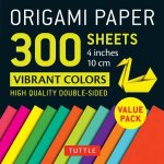 Origami Paper 300 sheets Vibrant Colors 4 10 cm