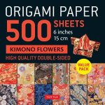 Origami Paper 500 sheets Kimono Flowers 6 15cm