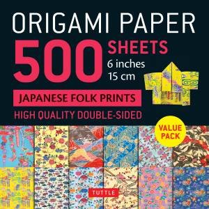 Origami Paper 500 sheets Japanese Folk Prints 6\