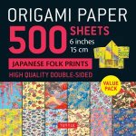 Origami Paper 500 sheets Japanese Folk Prints 6 15 cm