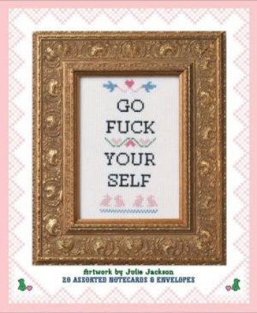 Subversive Cross-Stitch Notecards by Julie Jackson