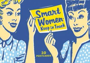 Smart Women Keep In Touch Postcard Box by Julie Hellwich