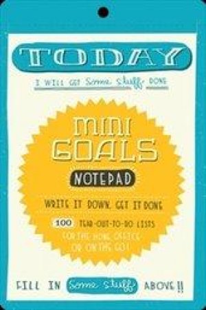 Mini Goals Notepad by Mary Kate Mcdevitt