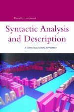 Syntactic Analysis And Description A Constructional Approach