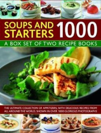 1000 Soups & Starters: A box set of Two Recipe Books by Bridget Jones & Anne Hildyard