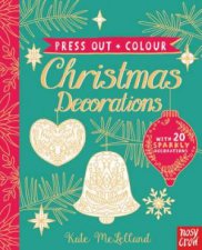Press Out And Colour Christmas Decorations