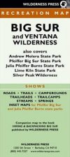 Wilderness Press Recreation Map Big Sur And Ventana Wilderness