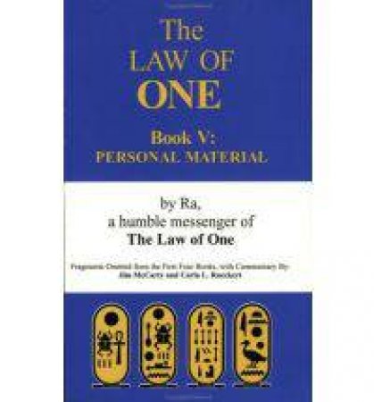 The Law of One Book 5 by RA & James Allen McCarty