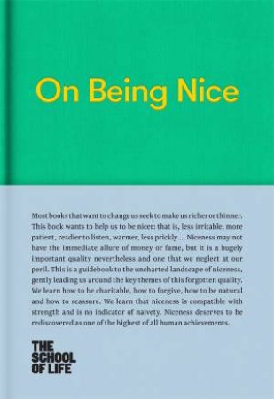 On Being Nice by The School of Life