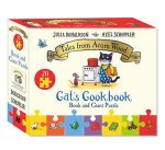 Cats Cookbook Book and Giant Puzzle Gift Set
