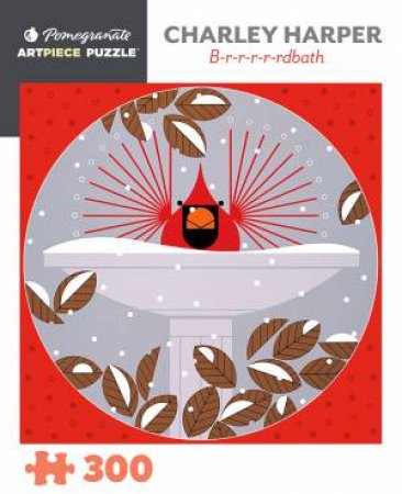 Charley Harper: B-R-R-R-R-Rdbath 300-Piece Jigsaw Puzzle by Charley Harper