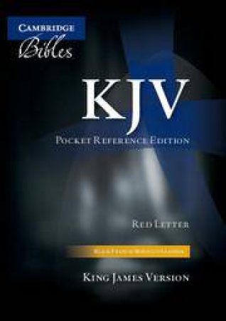 KJV Pocket Reference Bible, Black French Morocco Leather, Red-letter Text, KJ243:XR by Unknown