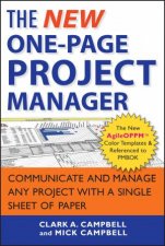 The New Onepage Project Manager  Communicate and Manage Any Project with a Single Sheet of Paper