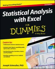 Statistical Analysis with Excel for Dummies 3rd Edition