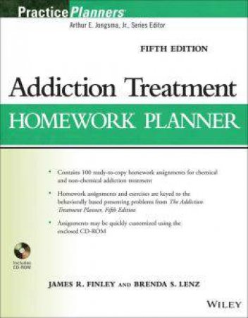 Addiction Treatment Homework Planner (Fifth Edition) by James R. Finley & Brenda S. Lenz