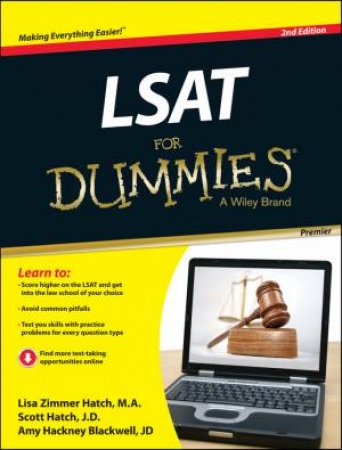 LSAT for Dummies (Premier Second Edition) by Lisa Zimmer Hatch & Scott Hatch & Amy Hackney Blackwell