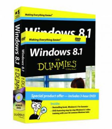 Windows 8.1 for Dummies (Book+ DVD Bundle) by Andy Rathbone