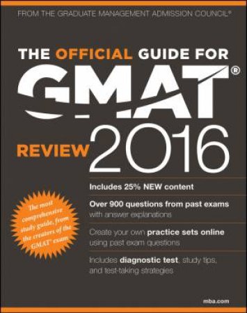 The Official Guide for GMAT Review 2016 with Online Question Bank and Exclusive Video by Various 