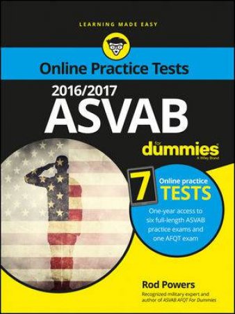 2016/2017 Asvab For Dummies With Online Practice by Rod Powers