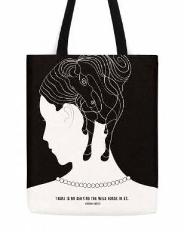 Virginia Woolf Horse Tote by Various