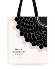 Emily Dickinson Feathers Tote
