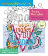 Zendoodle Coloring Happy Thoughts