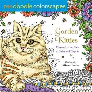 Zendoodle Colorscapes: Garden Kitties by Nikolett Corley