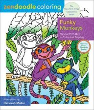 Zendoodle Coloring Funky Monkeys