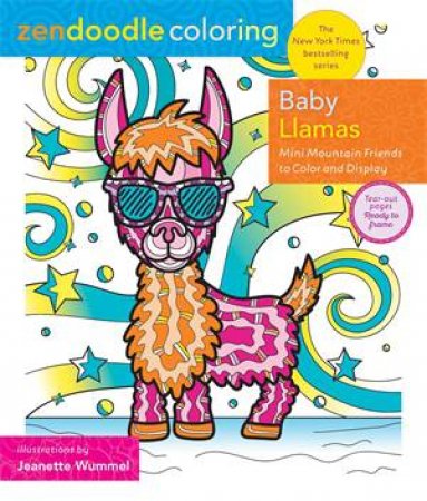 Zendoodle Coloring: Baby Llamas by Jeanette Wummel