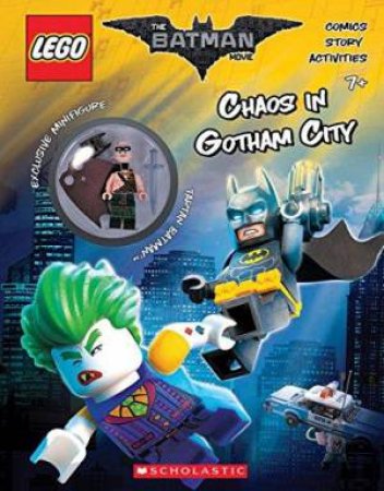 Chaos In Gotham City: The LEGO Batman Movie Activity Book + Minifigure by Various
