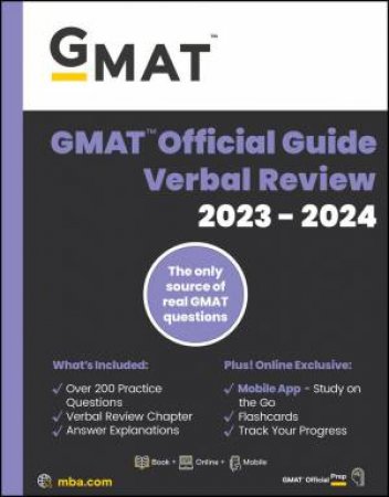 GMAT Official Guide Verbal Review 2023-2024 by GMAC (Graduate Management Admission Council)