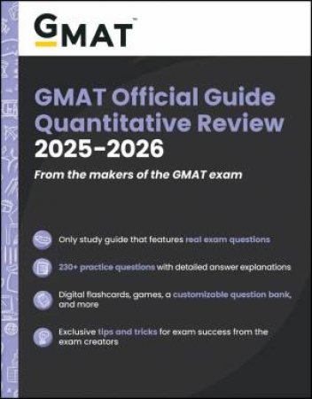 GMAT Official Guide Quantitative Review 2025 - 2026 by GMAC (Graduate Management Admission Council)