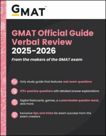 GMAT Official Guide Verbal Review 2025 - 2026 by GMAC (Graduate Management Admission Council)