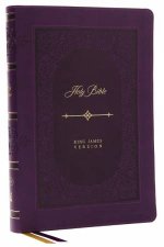 KJV Bible Giant Print Thinline Bible Vintage Series Leathersoft Red Letter Thumb Indexed Comfort Print Purple