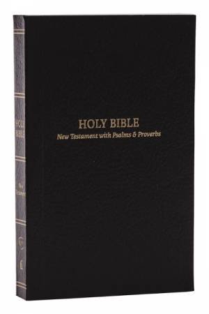 KJV, Pocket New Testament with Psalms and Proverbs, Red Letter, ComfortPrint [Black]