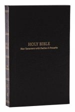 KJV Pocket New Testament with Psalms and Proverbs Red Letter ComfortPrint Black