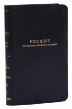 KJV Pocket New Testament with Psalms and Proverbs Black Leatherflex Red Letter Comfort Print