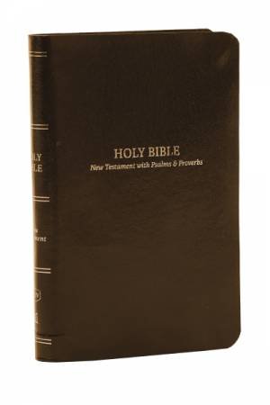 KJV, Pocket New Testament with Psalms and Proverbs, Red Letter, ComfortPrint [brown]