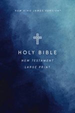 NKJV Large Print Outreach New Testament Bible Cross Softcover Comfort Print