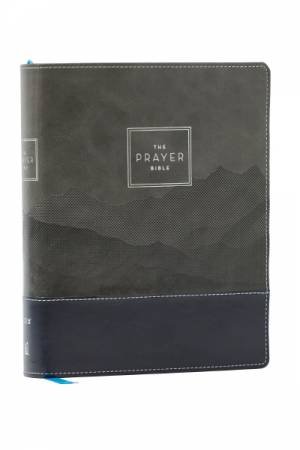 The Prayer Bible: Pray God's Word Cover to Cover (NIV, Black/Gray, Red Letter, Comfort Print) by Thomas Nelson