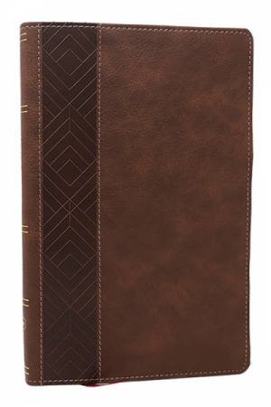 NKJV, Personal Size New Testament, Brown, Red Letter, Comfort Print by Thomas Nelson