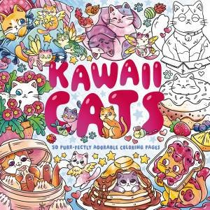 Kawaii Cats: 50 Cute Cat Coloring Pages by Editors of Cider Mill Press