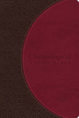 The Chronological Study Bible: NIV- Brown/Cherry Leather by Various