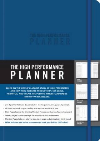 High Performance Planner Blue by Brendon Burchard