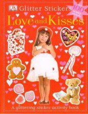 Glitter Stickers Love  Kisses